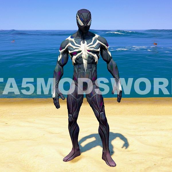 Symbiote Spiderman GTA 5 Mods