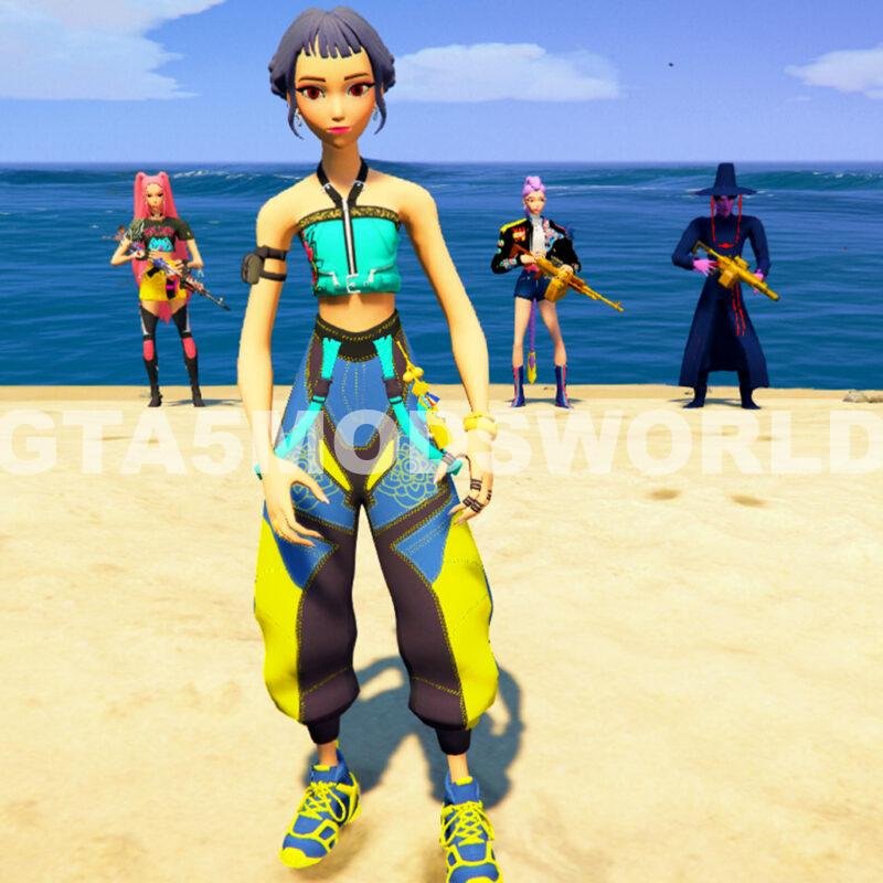 Zoey kpop demon hunters GTA 5 MODS