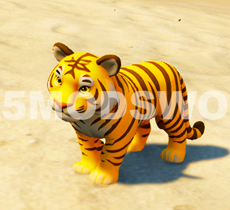 Bengal Tiger Cub GTA 5 MODS
