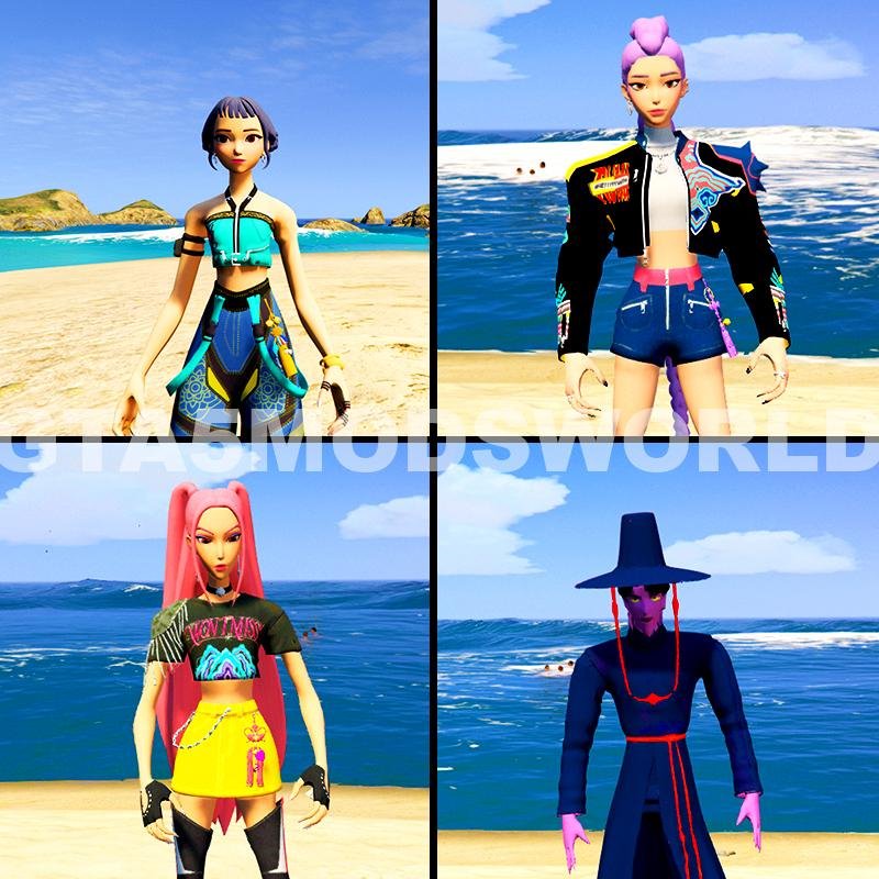 Demon Hunters GTA 5 MODS( Pack of 4 Mods)
