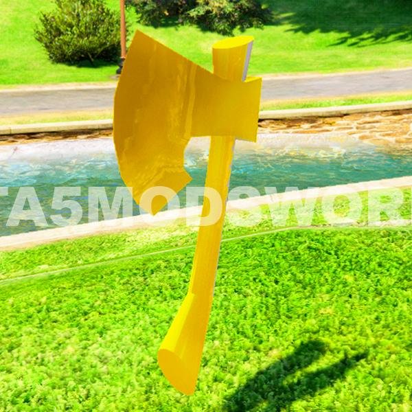 Gold Axe GTA 5 PROPS
