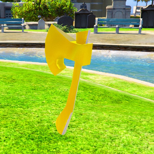 Gold Axe GTA 5 PROPS