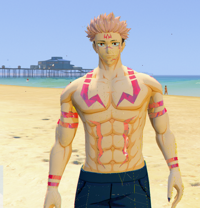 Sukuna 3 Jujutsu Kaisen GTA 5 Mods