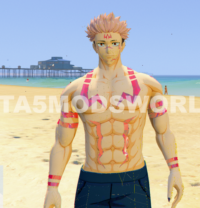 Sukuna 3 Jujutsu Kaisen GTA 5 Mods