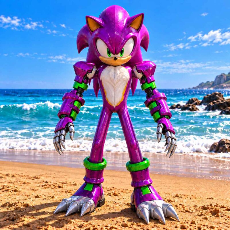 Mecha Violet Sonic GTA 5 Mods