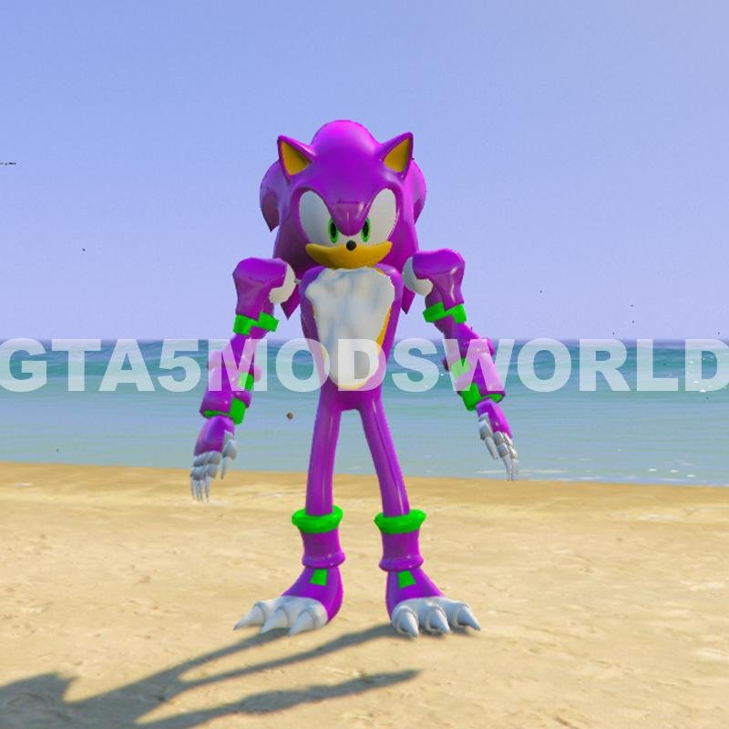 Mecha Violet Sonic GTA 5 Mods