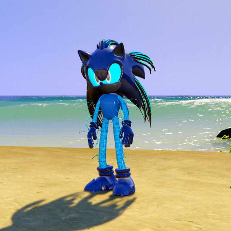 Neon Sonic GTA 5 Mods