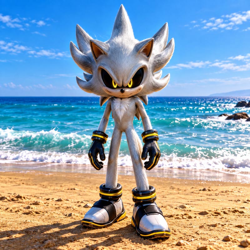 Silver Shadow Sonic GTA 5 Mods