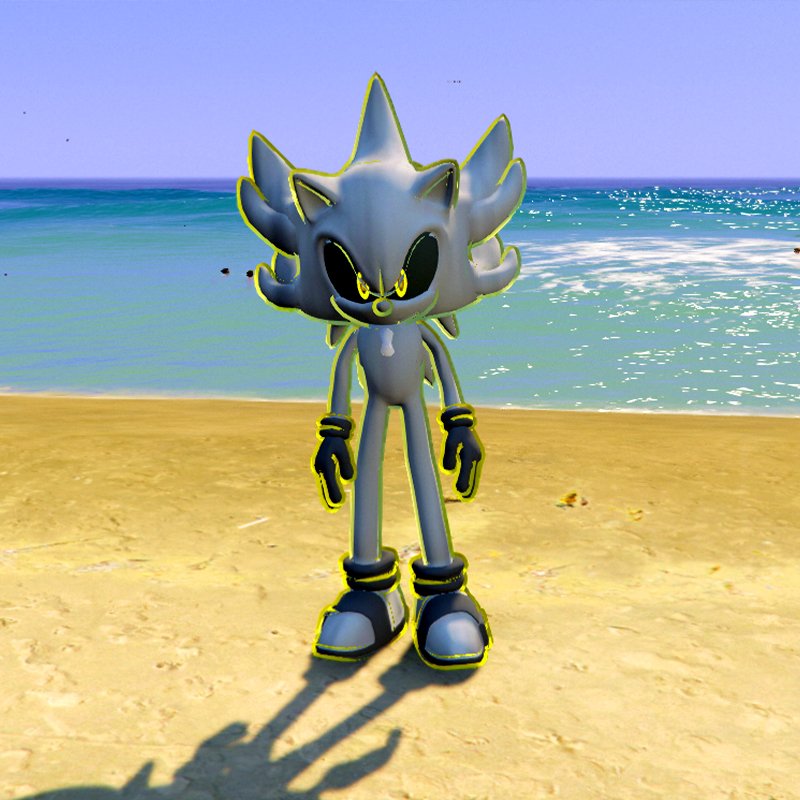 Silver Shadow Sonic GTA 5 Mods
