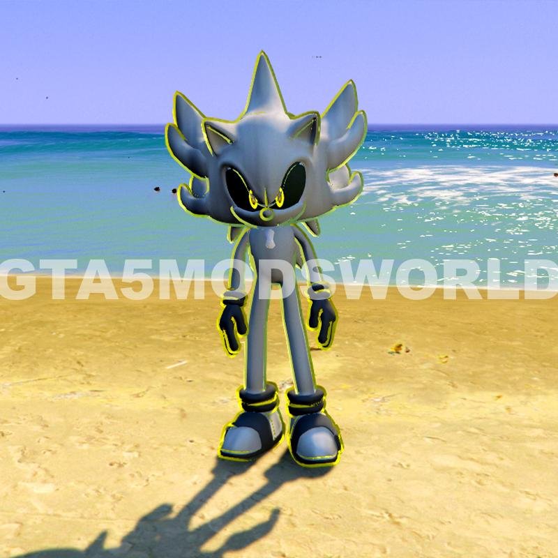 Silver Shadow Sonic GTA 5 Mods