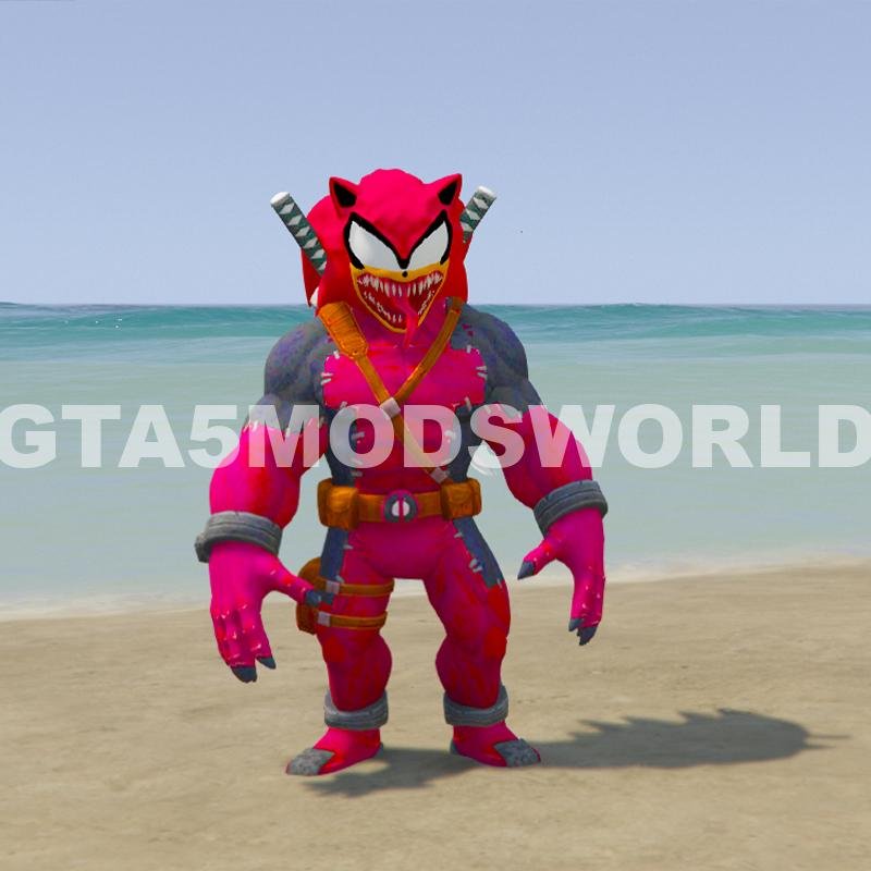 Sonic Deadpool 4 GTA 5 Mods