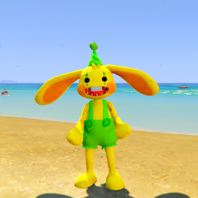 Bunzo Bunny Poppy Playtime Chapter 5 GTA 5 Mods