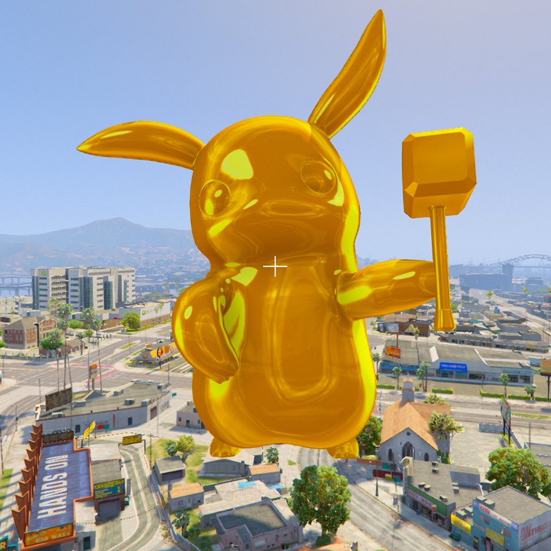 Golden Pikachu GTA 5 Props