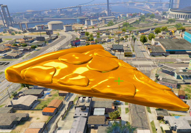Golden Pizza GTA 5 Props
