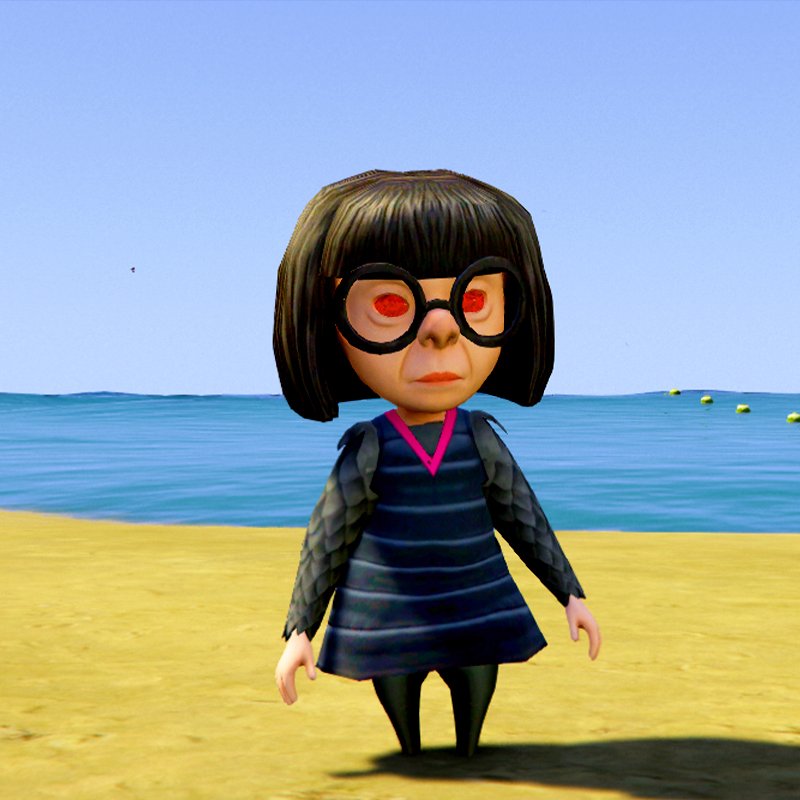 Red Edna Mode Incredibles 2 GTA 5 Mods
