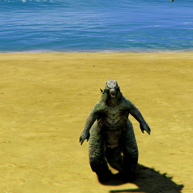 Small Godzilla GTA 5 Mods