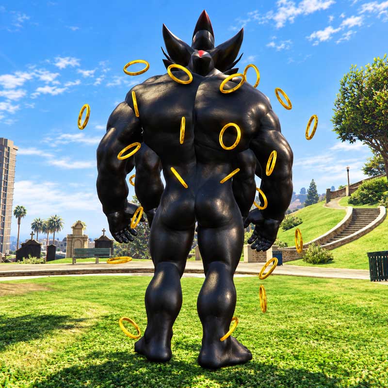 4 Arms Shadow the Hedgehog GTA5 MODS