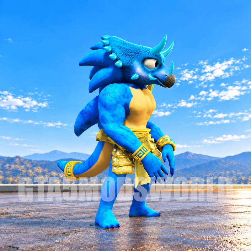 Armored Dino Sonic GTA5 MODS