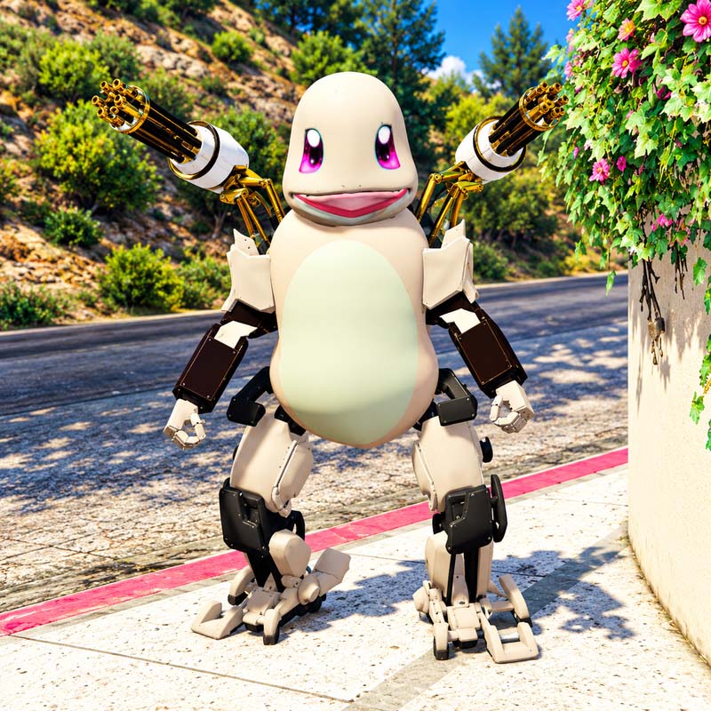 Armored Mech Charmander GTA5 MODS