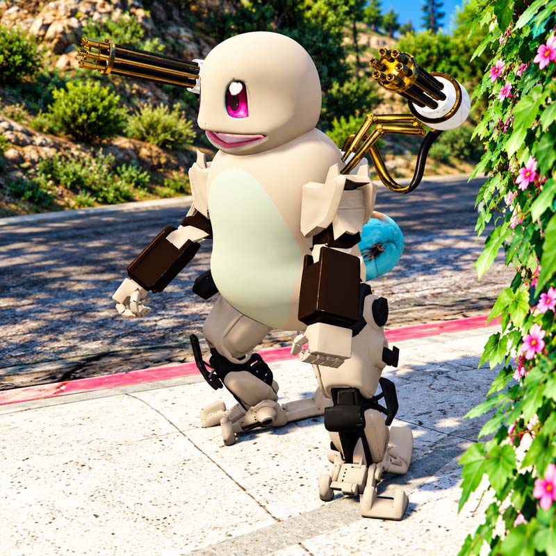Armored Mech Charmander GTA5 MODS