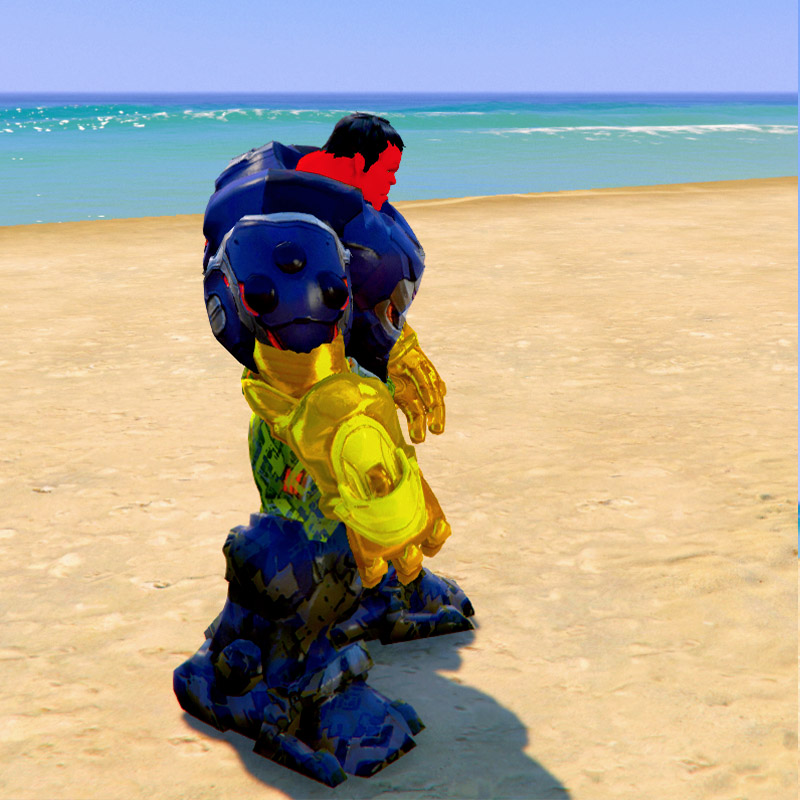 Armored Red Hulk Buster GTA5 Mod Character Skin