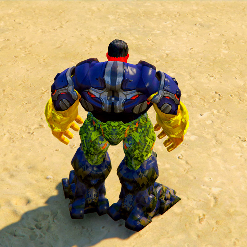 Armored Red Hulk Buster GTA5 Mod Character Skin