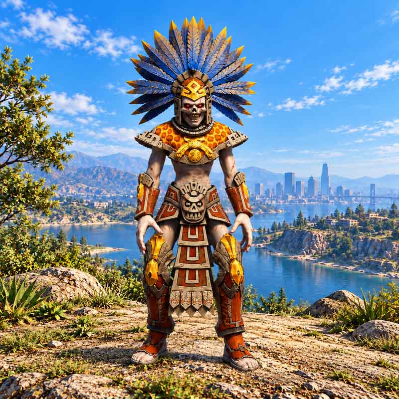 Aztec Skull Warrior GTA5 MODS