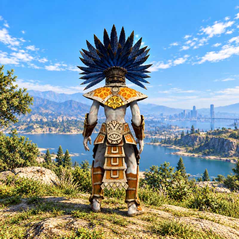 Aztec Skull Warrior GTA5 MODS