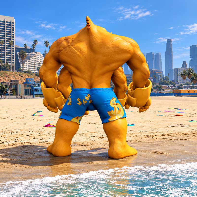 Big Golden Shark Man GTA5 MODS