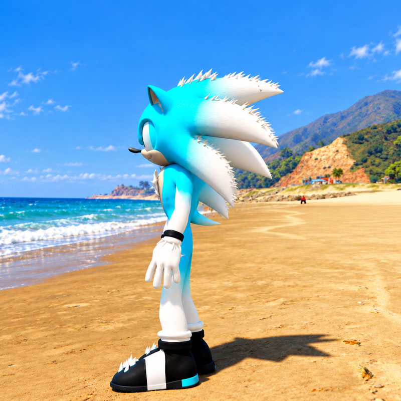 Cyan Sonic GTA5 MODS