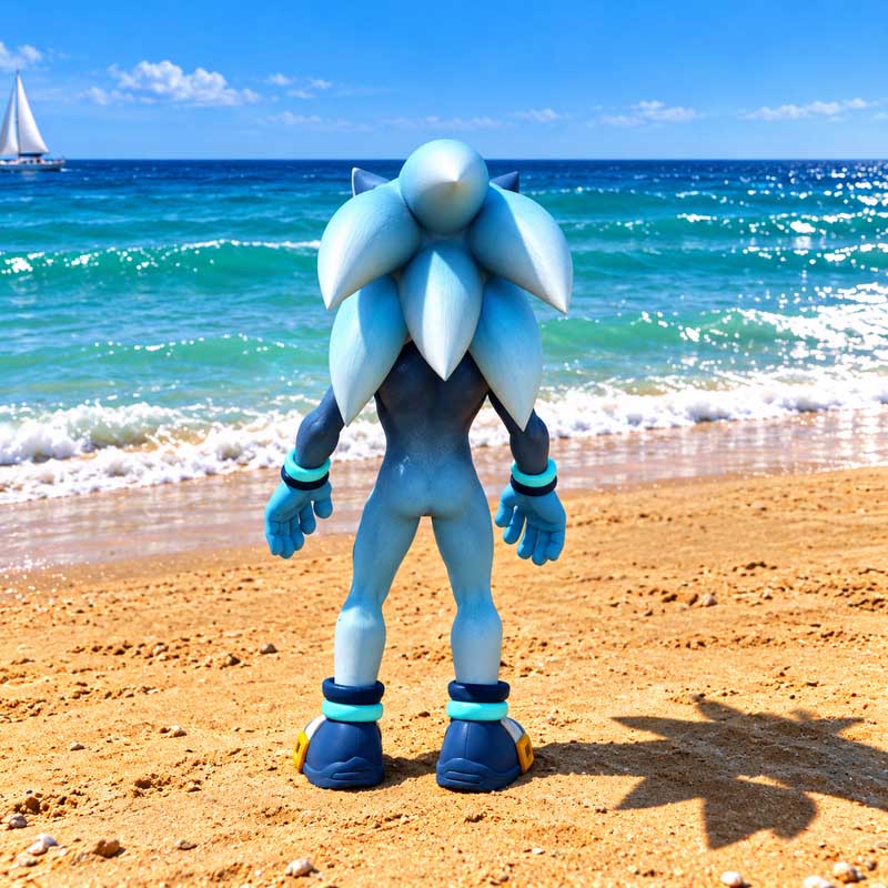 Electric Cyan Shadow Sonic GTA5 MODS