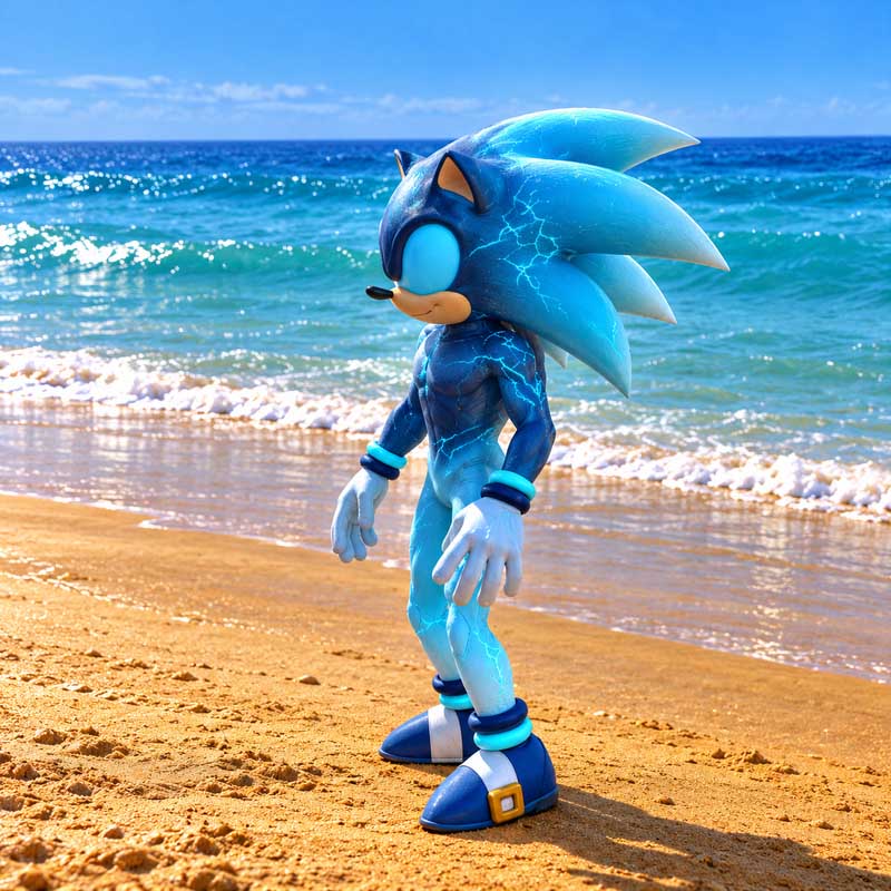 Electric Cyan Shadow Sonic GTA5 MODS