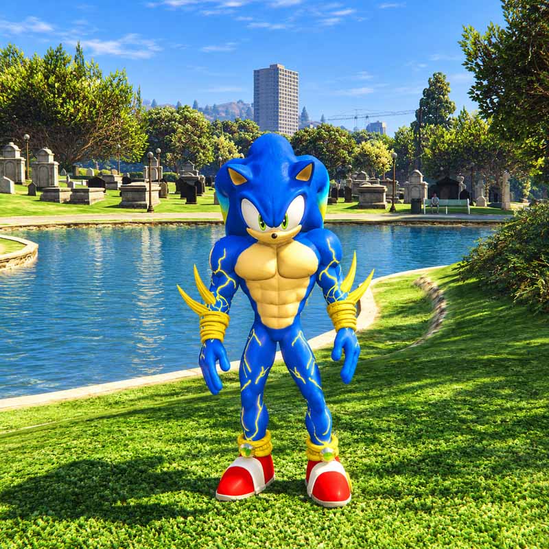 Electric Sonic the Hedgehog GTA5 MODS
