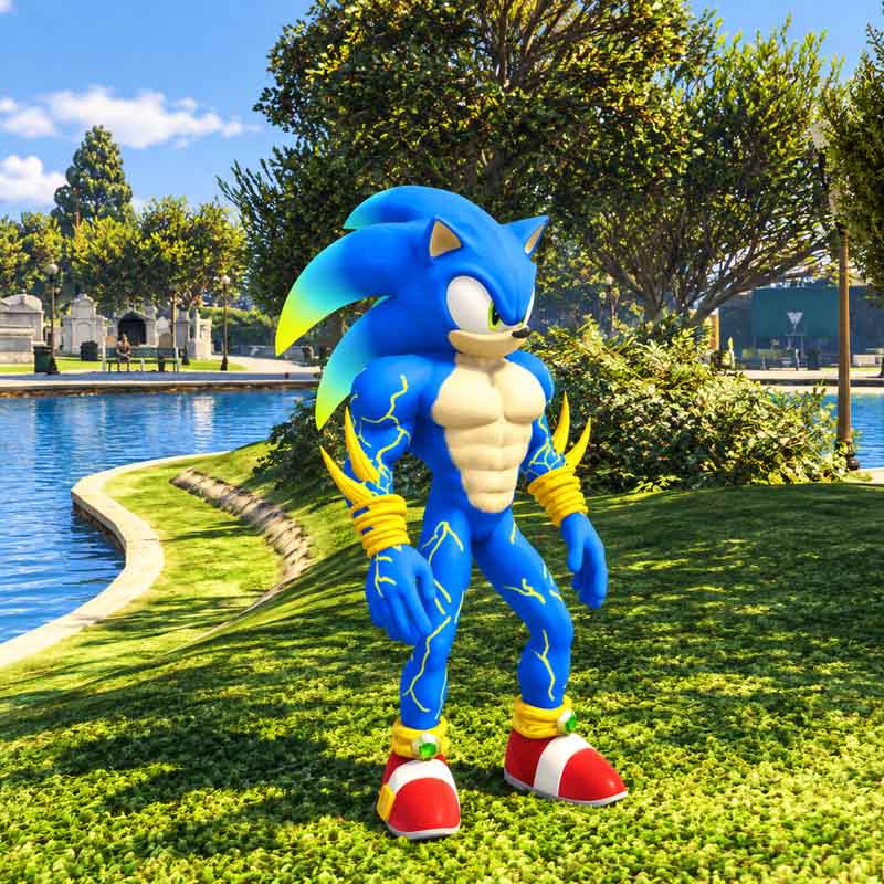 Electric Sonic the Hedgehog GTA5 MODS