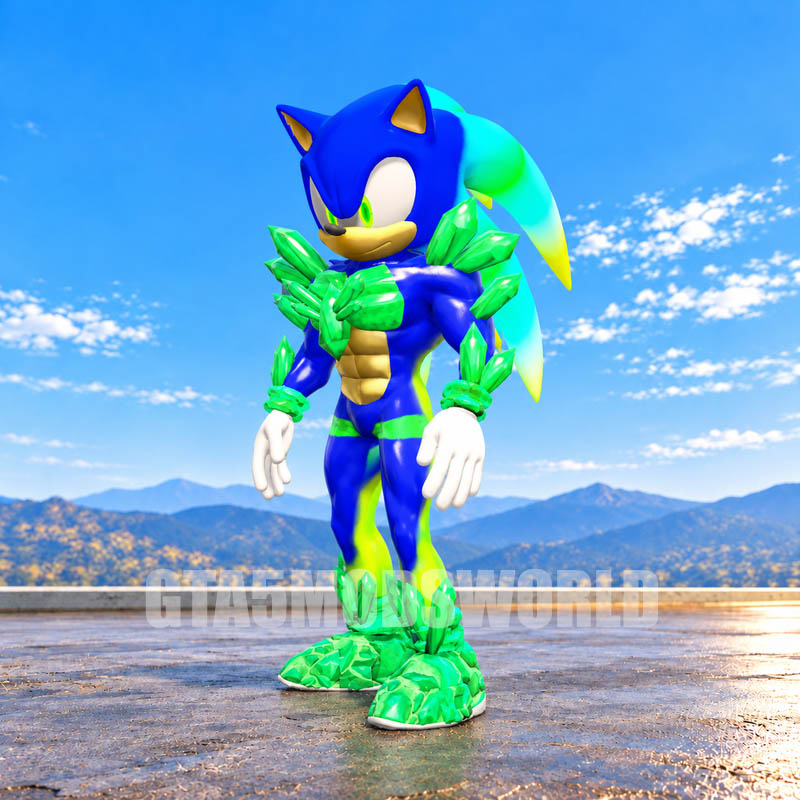 Elemental Emerald Sonic GTA5 MODS