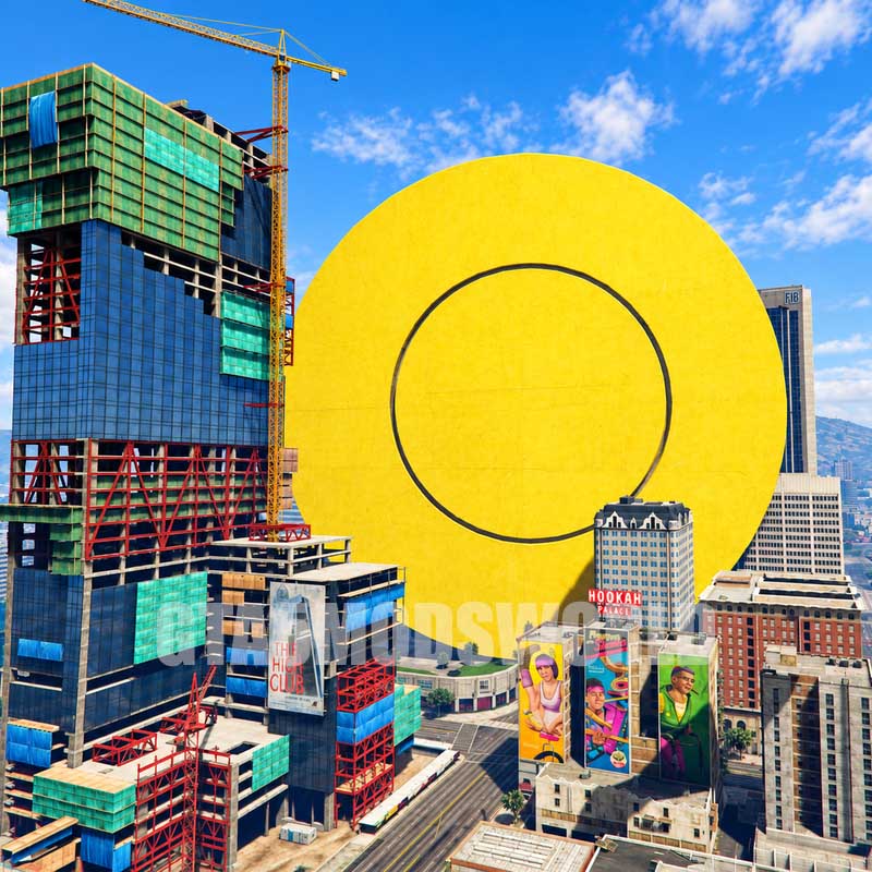 Giant Circle Dalgona Cookie Prop GTA5 MODS