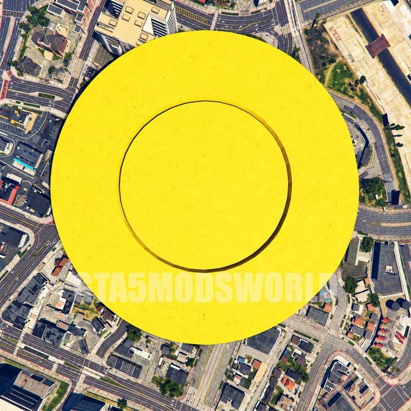 Giant Circle Dalgona Cookie Prop GTA5 MODS