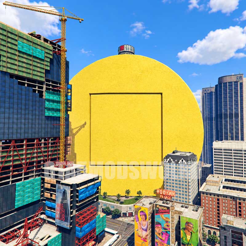 Giant Square Dalgona Cookie Prop GTA5 MODS