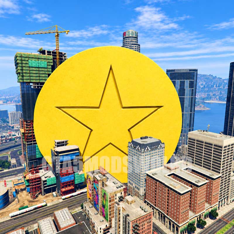 Giant Star Dalgona Cookie Prop GTA5 MODS