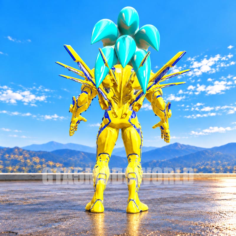 Golden Cyber Sonic GTA5 MODS