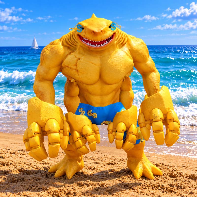 Golden Shark Man GTA5 MODS