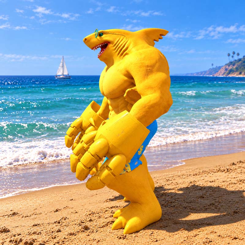 Golden Shark Man GTA5 MODS