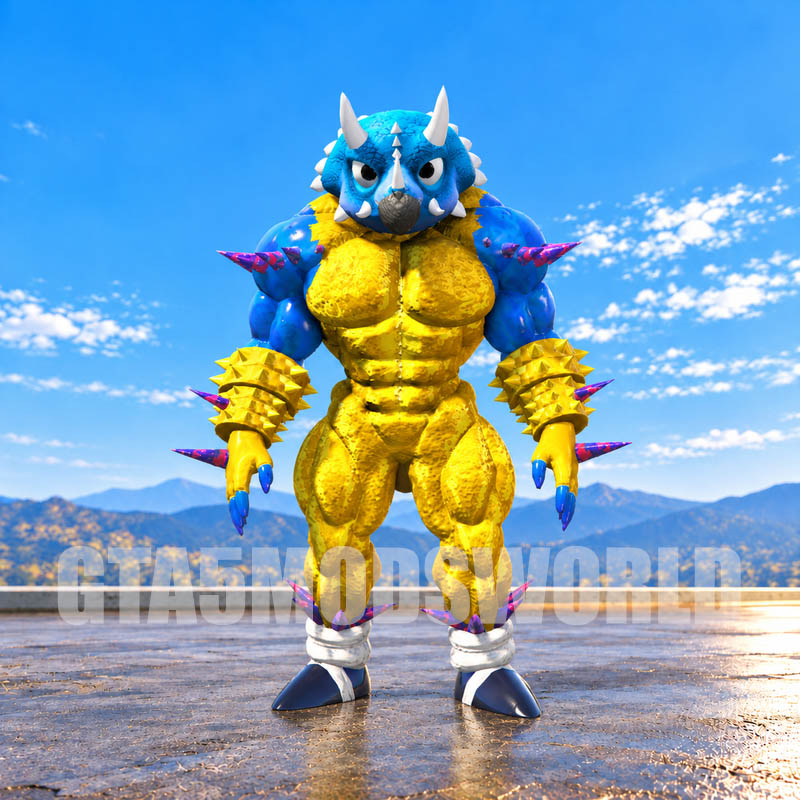 Golden Spiked Dino Sonic GTA5 MODS