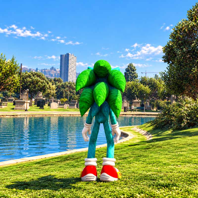 Green Sonic 1 GTA5 MODS