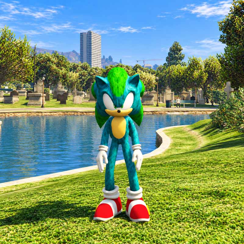 Green Sonic 1 GTA5 MODS