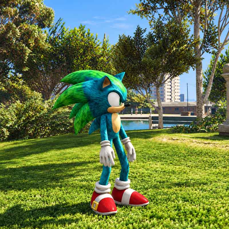 Green Sonic 1 GTA5 MODS