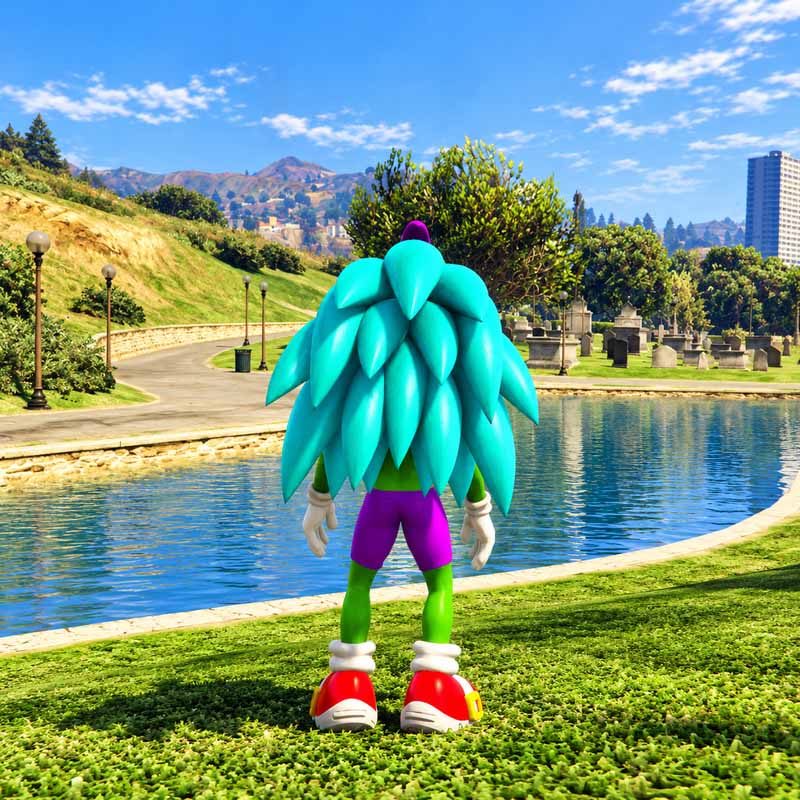 Green Sonic 2 GTA5 MODS