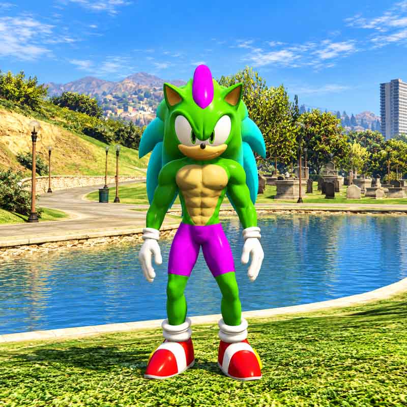 Green Sonic 2 GTA5 MODS
