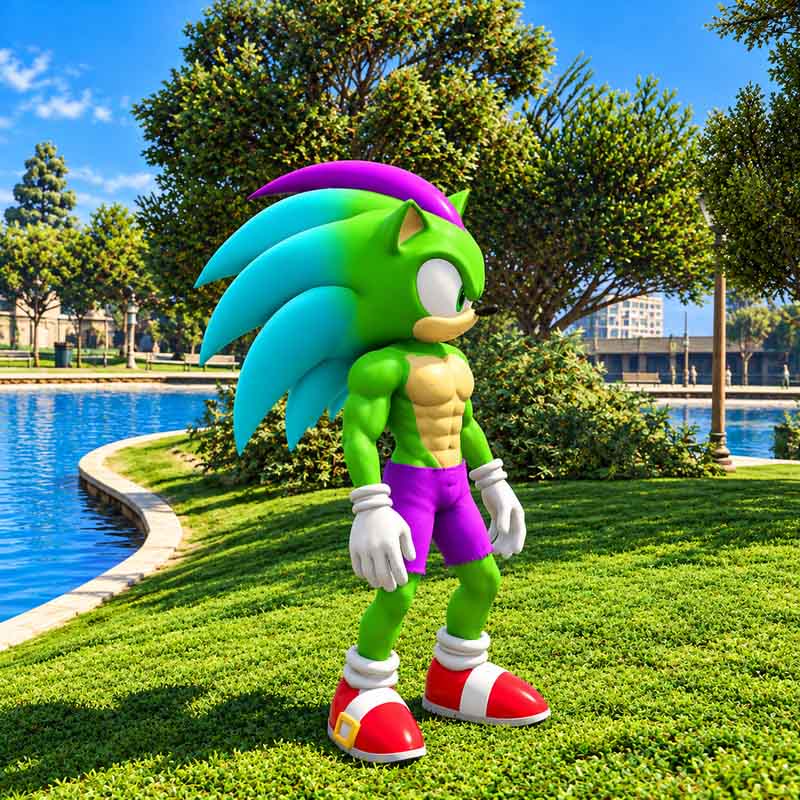 Green Sonic 2 GTA5 MODS