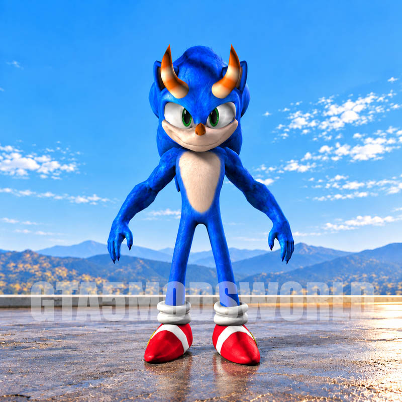 Horned Sonic GTA5 MODS